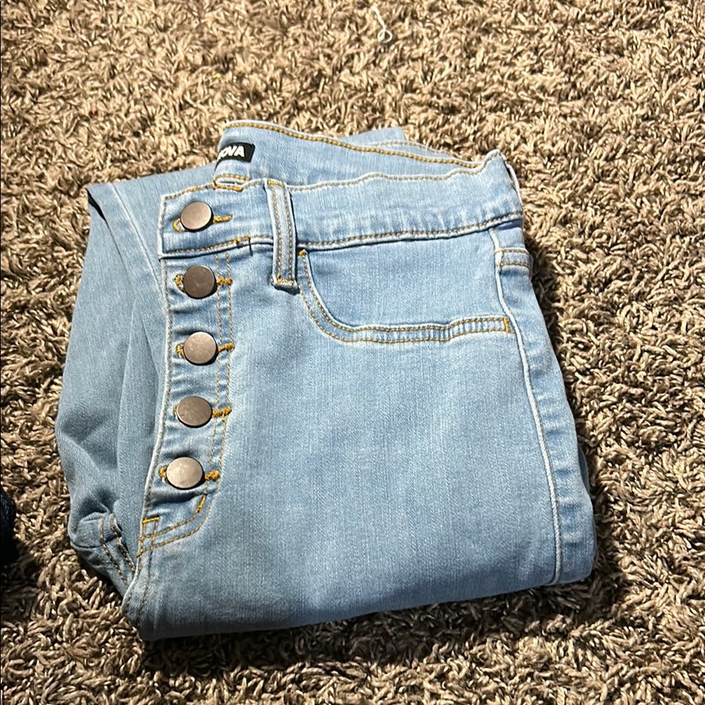 Fashion Nova Blue Jeggings with Casual Style